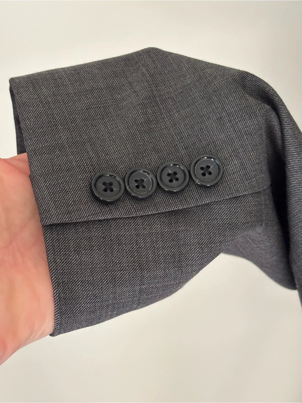 J. Crew Men's Gray Two-Button Suit Jacket
